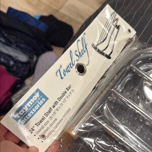 Ayma Accessories Chrome Towel Shelf